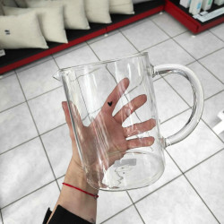 Bastion Collections Skleněná konvička JUG M, 10x14cm