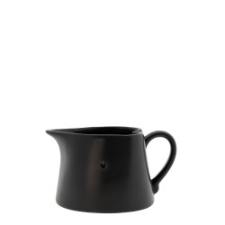 Bastion Collections JUG Omáčník černý, heart in black, 15x7cm