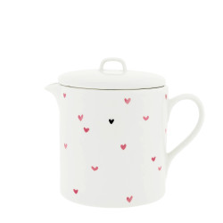 Bastion Collections TEAPOT Konvička White/Rose Little Hearts