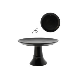 Bastion Collections DORTOVÝ TALÍŘ černý matný, MALÝ, 20x12cm