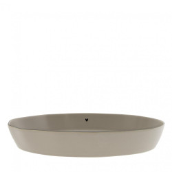 Bastion Collections OVÁLNÁ MÍSA - MATT TITANE, 30,5x20x5cm