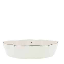 Bastion Collections Oválná mísa OVAL DISH in black, 30x22x7cm