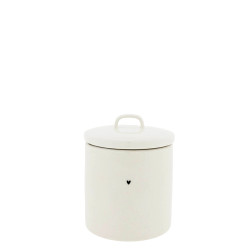 Bastion Collections Keramická dóza malá JAR medium with black heart