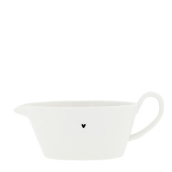 Bastion Collections Jug Sauce, omáčník with heart in black