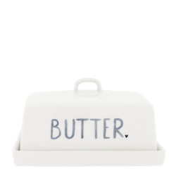 Bastion Collections Máslenka BUTTER white/blue, 12,2x14,7x8,1cm