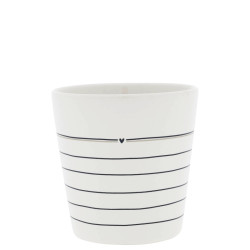 Bastion Collections Kelímek STRIPES in black, 240ml