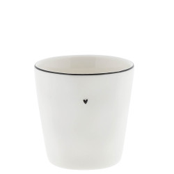 Bastion Collections Kelimek NATURAL SHAPE L black heart, 9x9cm