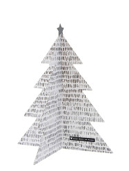 Bastion Collections Dekorace Xmas TREE - ČÁRKY, velký 27 cm