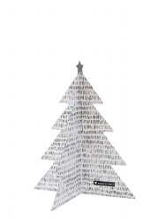 Bastion Collections Dekorace Xmas TREE - ČÁRKY, střední, 22 cm