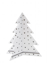 Bastion Collections Dekorace Xmas TREE - HEARTS, velký 25 cm