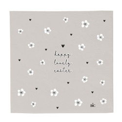 Bastion Collections Papírové ubrousky L - HAPPY LOVELY EASTER, 16,5x16,5cm