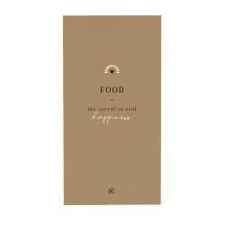 Bastion Collections Papírové ubrousky FOOD HAPPINESS, 10x20cm
