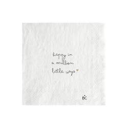 Bastion Collections Papírové ubrousky S - HAPPY in a million, 20ks
