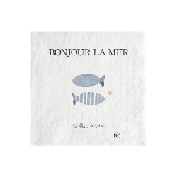 Bastion Collections Papírové ubrousky S - Bonjour La Mer, 20ks