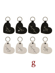 Bastion Collections Klíčenka Heart BIG HUG in nature, 7,5x6,5cm