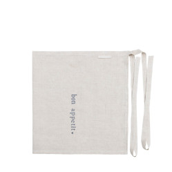Bastion Collections Zástěra Apron Natural Bon Appetit104x50 cm