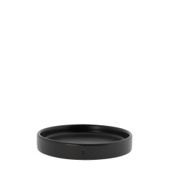 Bastion Collections TRAY MATT BLACK, kulatý podnos, 12x2cm