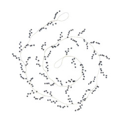 Bastion Collections GUIRLAND BERRIES BLACK, girlanda tmavá, patina mosazná