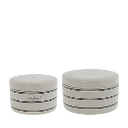 Bastion Collections 2x KERAMICKÝ BOX stripes/titane S+L