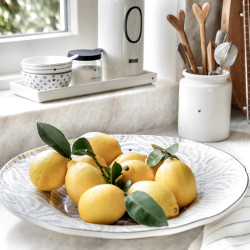 Bastion Collections BOWL FRUITS XXL iris blue, 15,5x34x5,5cm