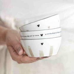 Bastion Collections SET 3x MINI MISKA PRINT naturale, 3x 6,8x9,5x3cm