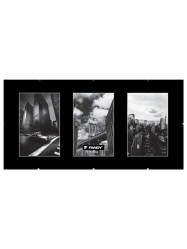 Clip rám FANDY průhledný plast 3x 10x15 cm, galerie