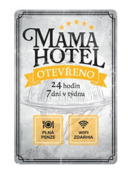 Nekupto Retro cedulka - MAMA HOTEL, 20x30cm