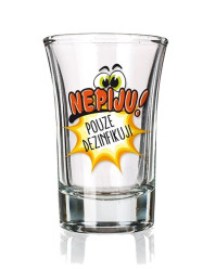 Nekupto Humorný panák - NEPIJU, POUZE DEZINFIKUJU.