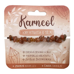Nekupto Náramek KARNEOL, Kreativita a síla