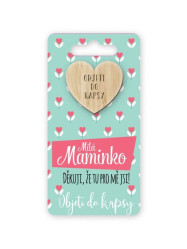 Nekupto Objetí do kapsy - MILÁ MAMINKO, DĚKUJI, ŽE TU PRO MĚ JSI