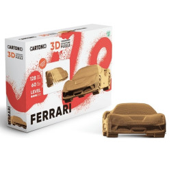 Cartonic 3D PUZZLE - FERRARI, 128 dílků, LEVEL3