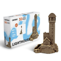 Cartonic 3D PUZZLE - Maják LIGHTHOUSE, 180 dílků, LEVEL3