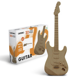 Cartonic 3D PUZZLE - Kytara GUITAR, 440 dílků, LEVEL4