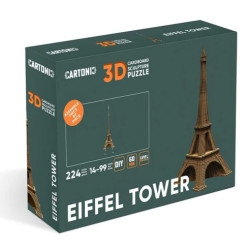 Cartonic 3D PUZZLE - EIFFEL TOWER, 224 dílků, LEVEL 4