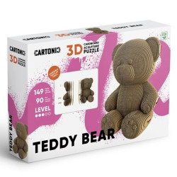 Cartonic 3D PUZZLE - TEDDY BEAR, 149 dílků, LEVEL3