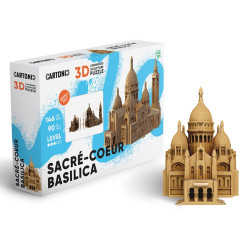 Cartonic 3D PUZZLE - SACRÉ-COEUR BASILICA, 146 dílků, LEVEL3
