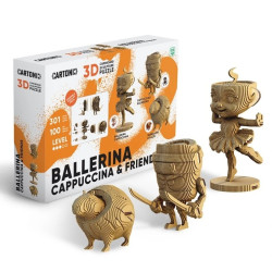 Cartonic 3D PUZZLE - BALLERINA CAPPUCCINA & Friends, 301 dílků, LEVEL3