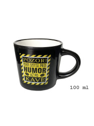 Nekupto Mini hrneček POZOR! mám smysl pro humor až kávě, 100ml