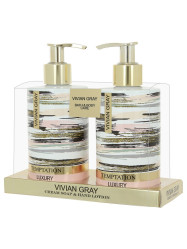 Vivian Gray TEMPTATION, tekuté mýdlo a krém na ruce, 2x 250 ml