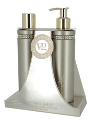 Vivian Gray CRYSTALS BROWN, dárková sada péče o tělo, 2x 250 ml