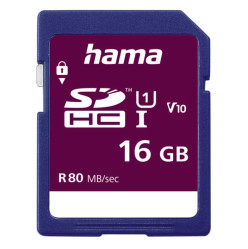 Hama SDHC 16 GB Class 10, UHS-I 80 MB/s, V10