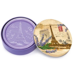 Esprit Provence Paris Eiffel Tuhé mýdlo v kulaté plechovce, 100 g