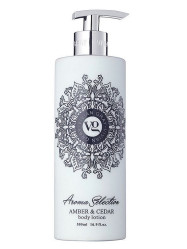 Vivian Gray AROMA SELECTION Amber & Cedar, tělové mléko 500 ml