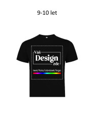 FOTODÁRKY: Foto-tričko ČERNÉ dětské 9-10 let