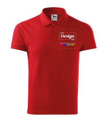 FOTODÁRKY: Foto-tričko - Polokošile ČERVENÁ pánská - M