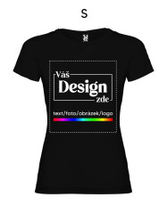 FOTODÁRKY: Foto-tričko ČERNÉ dámské - S