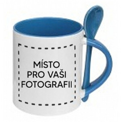 Fotohrnek STANDARD se lžičkou MODRÝ, 300 ml