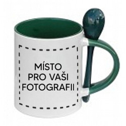Fotohrnek STANDARD se lžičkou ZELENÝ, 300 ml
