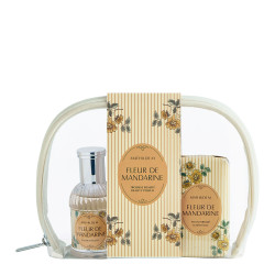 Mathilde M. - FLEUR DE MANDARINE, malá kosmetická sada v taštičce, 3dílná