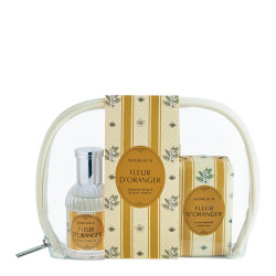 Mathilde M. - FLEUR D' ORANGER, malá kosmetická sada v tašitčce, 3dílná